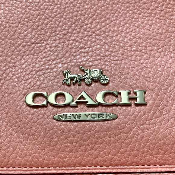 Coach Pink Pebble Leather Purse 👛 - Picture 11 of 16
